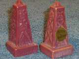 Oil Derrick shakers glazed redbud